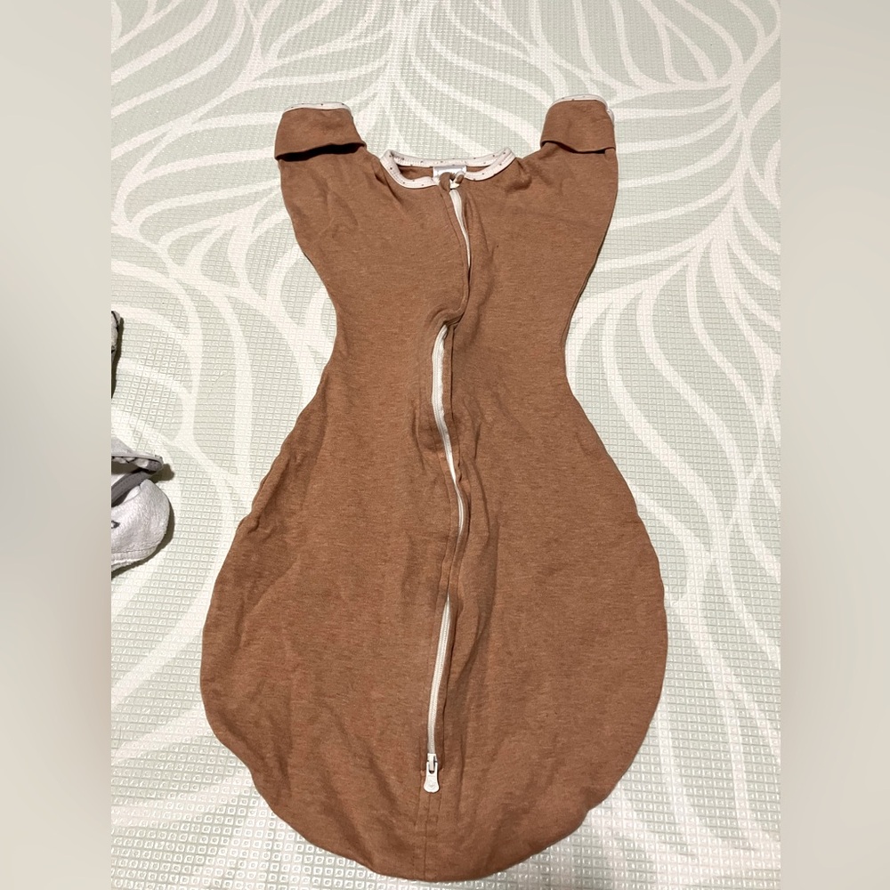 Swaddle Designs Transitional sack Size M 3-6 Mo 14-21 lbs Heathered Butterrum